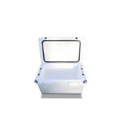 65QT Portable Insulated Cooler Box - White Outdoor Camping, Picnic & Fishing