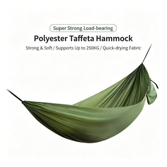 Large Size Camping Bed Hammock Breathable Compacts Foldable Travel Hammock Easy Transport for
