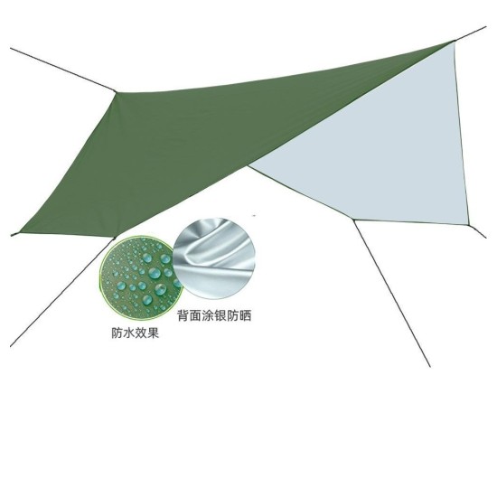 Hexagon Outdoor Canopy Tent - Waterproof Sun Shade Shelter with Lightweight Ground Tarp for Beach &