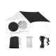 3x3 Waterproof Square Camping Tarp - Sun Shelter & Rain Canopy for Outdoor
