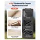 12x20 Ft Beige Carport Canopy Replacement - Heavy-Duty UV Resistant & Waterproof Shelter Tarp for 2-Car Garage