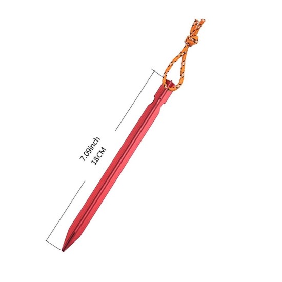 10Pcs Canopys Stake Aluminiums Alloys Tent Peg Yard Lawn Peg Outdoor Camping Stake for Fixings Tent Tarps Awnings