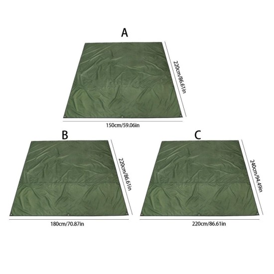 Waterproofed Camping Tarps Set Sun Protecting Outdoor Awnings Canopies