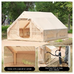 Lightweight Inflatable Tent - Rainproof, Automatic Setup, Complete Camping Shelter for Overnight Outdoor
