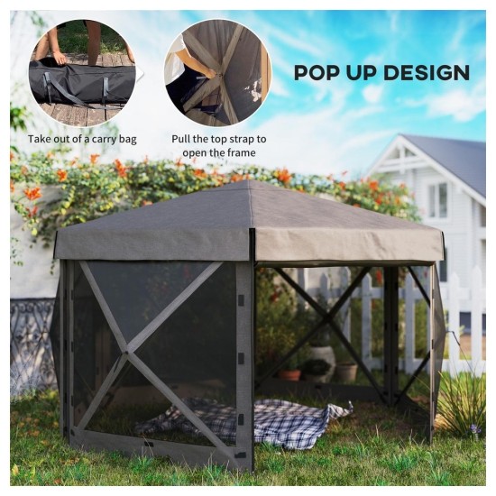 Pop Up Gazebo Canopy Tent - Instant Shelter, UV Protection & Waterproof Outdoor Canopy for Parties, Camping, and