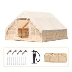 12ft Inflatable Tent - Instant Setup, Windproof, Rainproof & Moisture-Proof, Lightweight & Portable Outdoor Camping