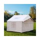 Spacious Inflatable Camping Tent with UV Protection, PE Floor, and Stove Jack - Perfect for Beach, Picnic, and