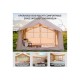 Spacious Inflatable Camping Tent with UV Protection, PE Floor, and Stove Jack - Perfect for Beach, Picnic, and