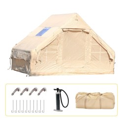 6.3㎡ Family Camping Inflatable Tent - Windproof, Rainproof & Fully Automatic Setup for Weekend