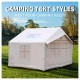 4-Season Waterproof Inflatable Camping Tent - Portable Dome Glamping House for Outdoor Parties & Camping