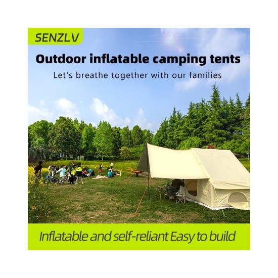 Luxury Inflatable House Tent - Spacious Outdoor Camping Shelter for Family