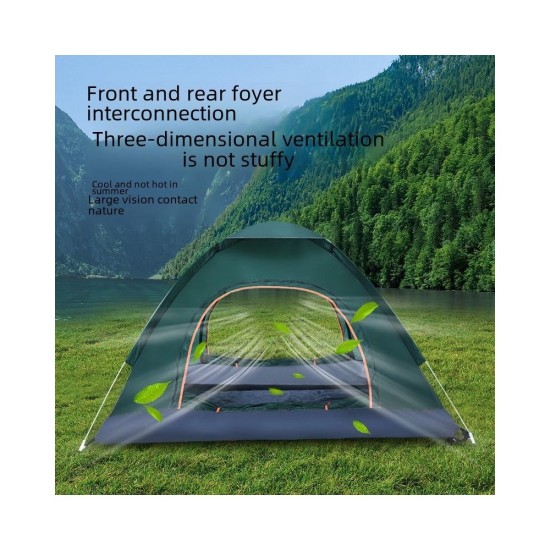 3-4 Person Pop-Up Tent | Instant Setup, UV & Insect Protection, Family Camping & Indoor
