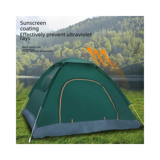 3-4 Person Pop-Up Tent | Instant Setup, UV & Insect Protection, Family Camping & Indoor
