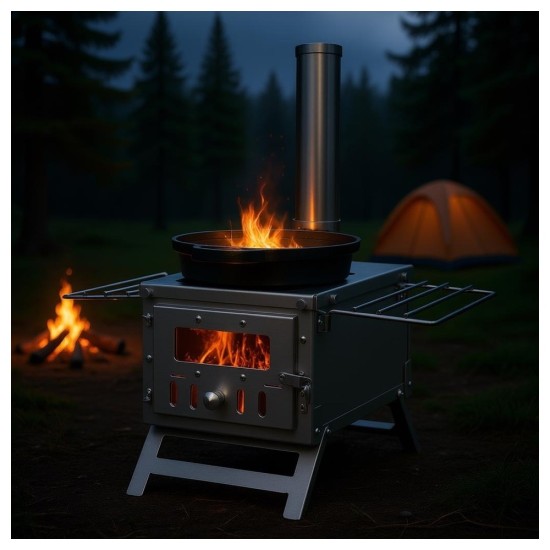 Portable Stainless Steel Wood Stove for Camping | 80