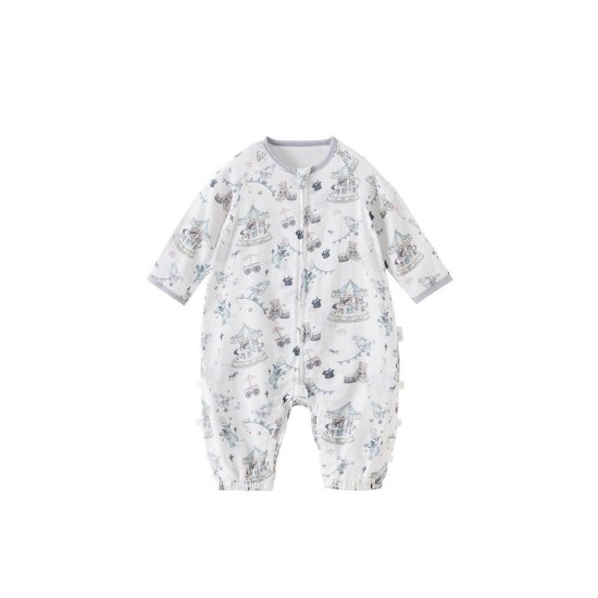 Baby Sleeping Bag with Legs - 100% Cotton Bamboo Muslin Wearable Blanket for Infants & Toddlers, All-Season