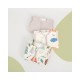 Baby Sleeping Bag 2-Layer Cotton Knit Footed Pajamas, All-Season Wearable Blanket for Infants &