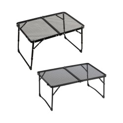 Foldable Camping Tables Aluminum Frame Lightweight Folding Table Compact Picnic Desk for Fishing Picnic BBQ