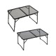 Foldable Camping Tables Aluminum Frame Lightweight Folding Table Compact Picnic Desk for Fishing Picnic BBQ