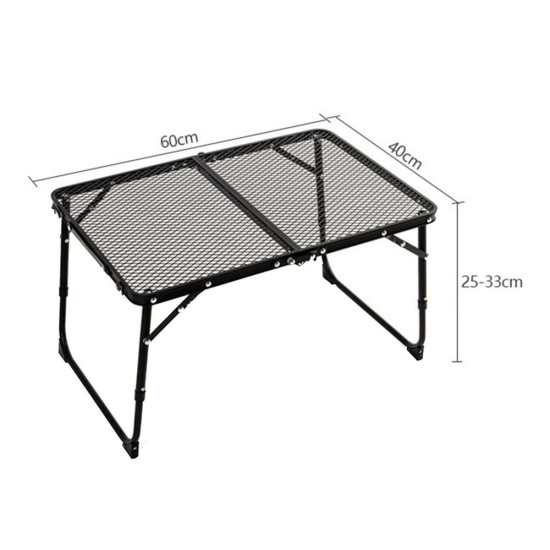 Foldable Camping Tables Aluminum Frame Lightweight Folding Table Compact Picnic Desk for Fishing Picnic BBQ