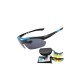 Polarized Cycling Glasses with 5 Interchangeable Lenses - HD UV Protection Sports Goggles for Biking & Outdoor